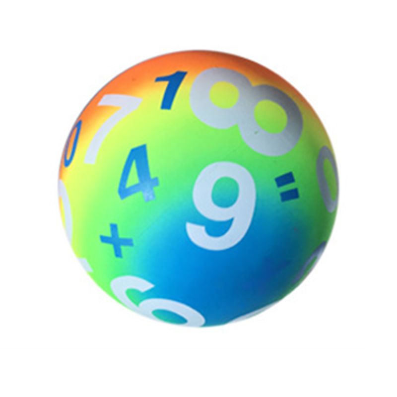 Rainbow Inflatable Ball Football Rubber Ball Beach Pool Play Early Education BX0D