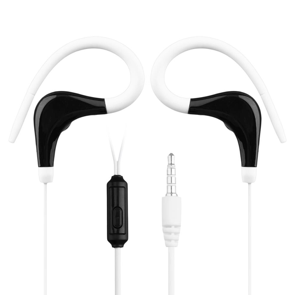 Mode Oorhaak Sport Running Hoofdtelefoon KY-010 Running Stereo Bass Music Headset Voor Vele Mobiele Telefoon Oortelefoon: WHITE