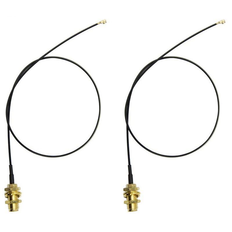 2 x 6dBi 2.4GHz 5GHz double bande antenne WiFi RP-SMA + 2x35cm U.fl / IPEX câble