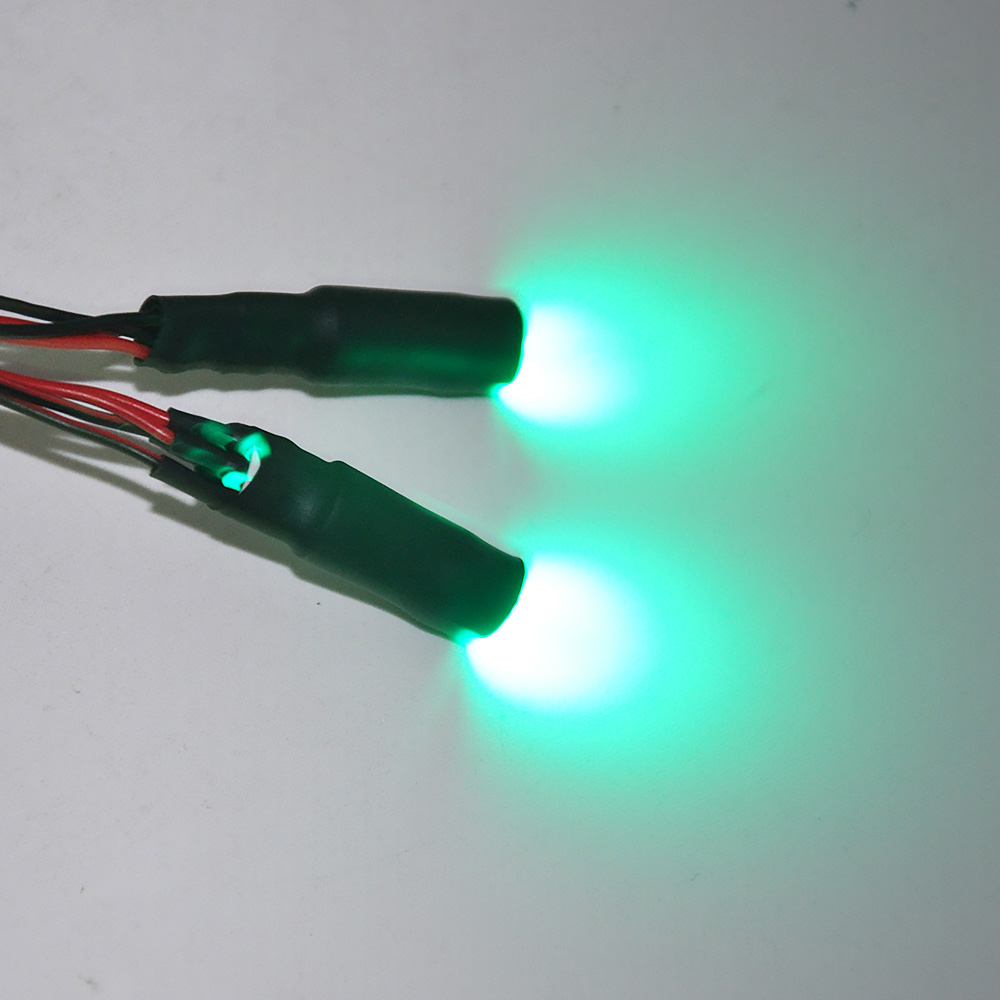 AXSPEED 10/13mm OD LED Light Angel & Demon Eyes LED 2 Leds Headlight Headlamps Bulb for 1/10 RC Model Car Truck Parts: Blue