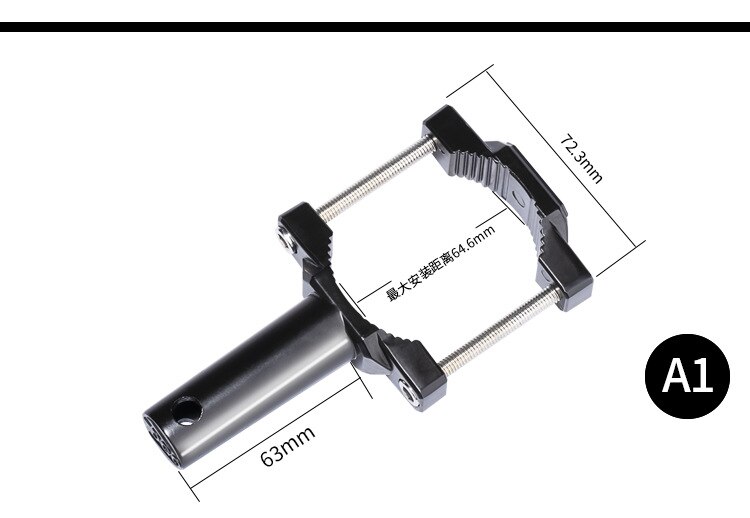 tdgo Huanglong Horizon Modified Damping Large Mobile Phone Holder Lamp Fixing Bracket Off-road Motorcycle Light Expanding Bar