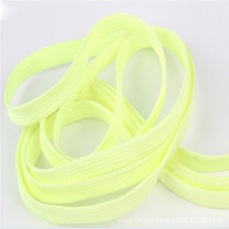 1pair 120cm LED Luminous Shoelace Toys Accessories Glow In The Dark Improve Manipulative Ability Toys For Children: Yellow