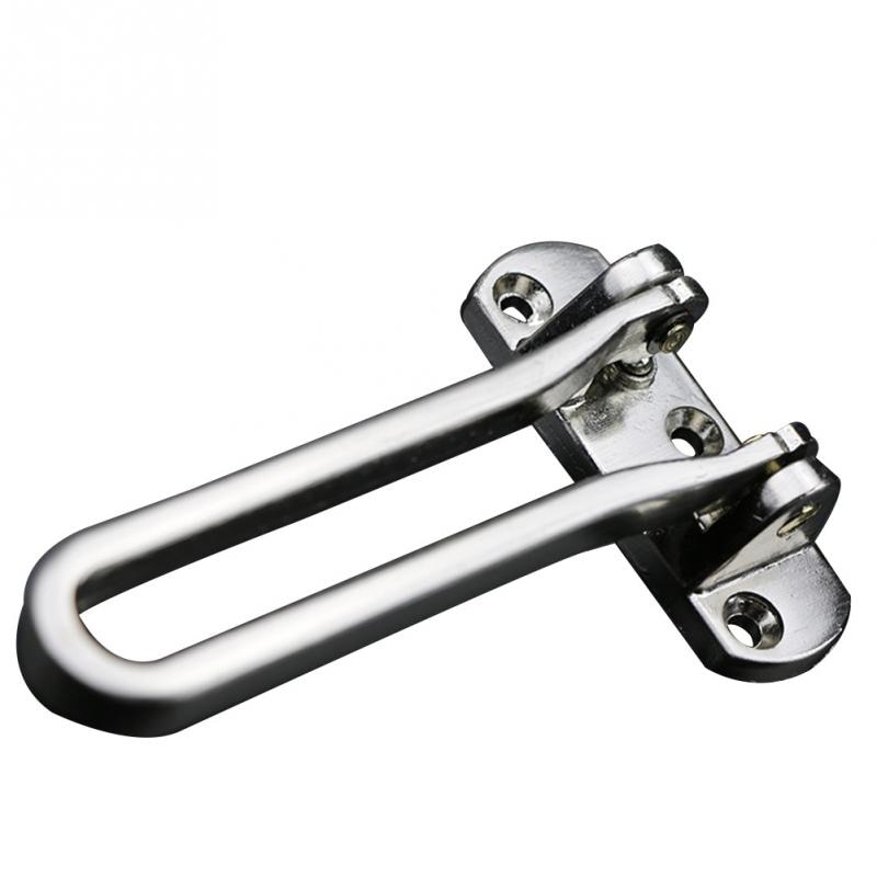 Acier inoxydable moraillon loquet serrure porte chaîne Anti-vol fermoir commodité fenêtre armoire serrures pour la maison hôtel sécurité #031