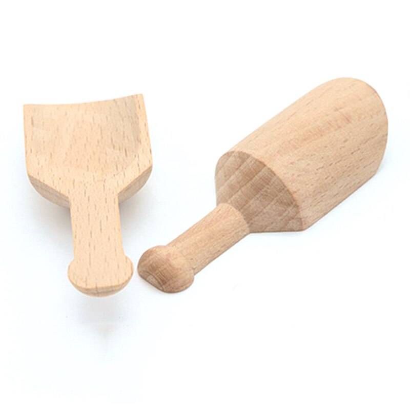 Mini Wooden Scoops DIY Small Scoops Bath Salt Spoon Long Handle Candy Flour Spoon For Bath Salts Kitchen Utensils