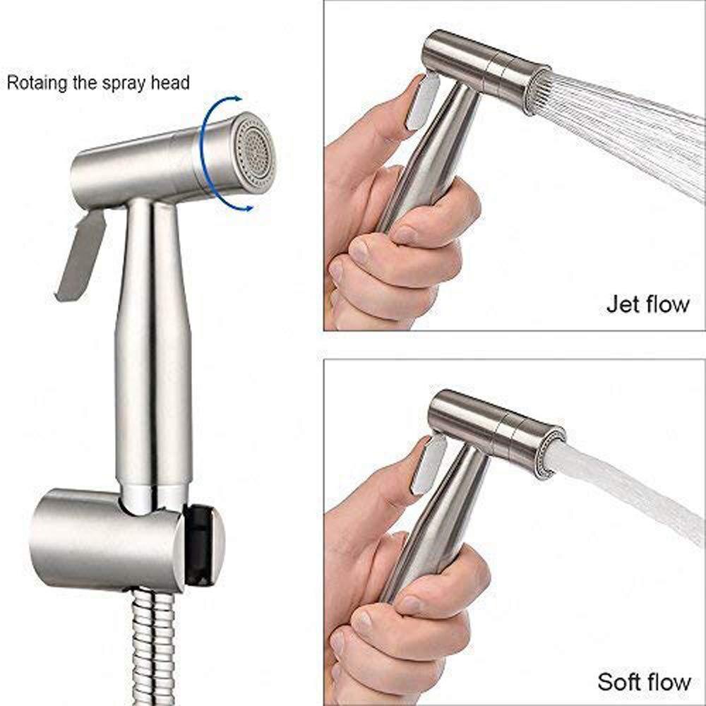 Acero inoxidable 304 Set de bidé inodoro Bidet rociador grifo baño pulverizador de mano cabeza de ducha de las mujeres de la limpieza