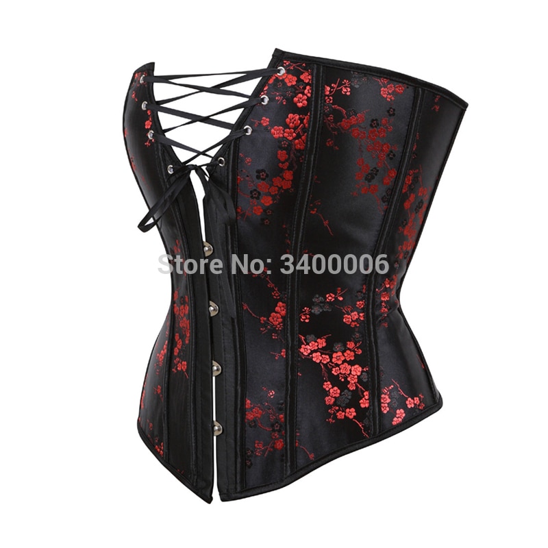 Caudutas Sexy Black Red Corsets and Bustiers Lace Up Corset Top For Wedding Dress Plus Size Embroider Overbust Burlesque 6xl