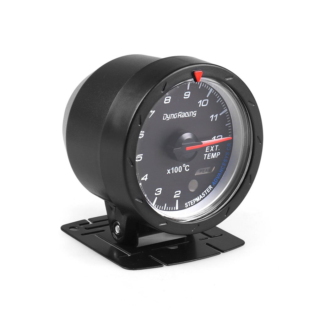 Dynoracing 60MM Car Exhaust Gas Temp Gauge EGT/EXT Temp Gauge With Red &amp; White Light Car Meter with EGT sensor BX101474