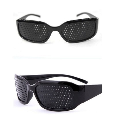 Black Gezichtsvermogen Improvement Care Oefening Eyewear Bril Training Fietsen Eyewear Pin Kleine Gat Sunglass Camping Brillen: B