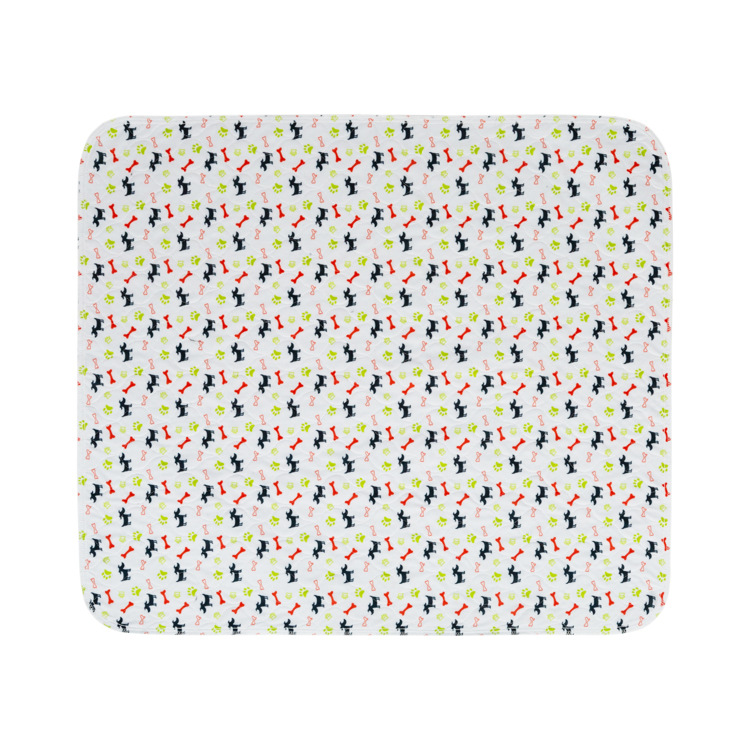 Tapis imperméable lavable pour animaux de compagnie, couche lavable pour chien, réutilisable, tampon d'urine pour animaux de compagnie, tampons absorbants rapides pour le sommeil, doux, couverture de lit: Milky white / 80x90cm