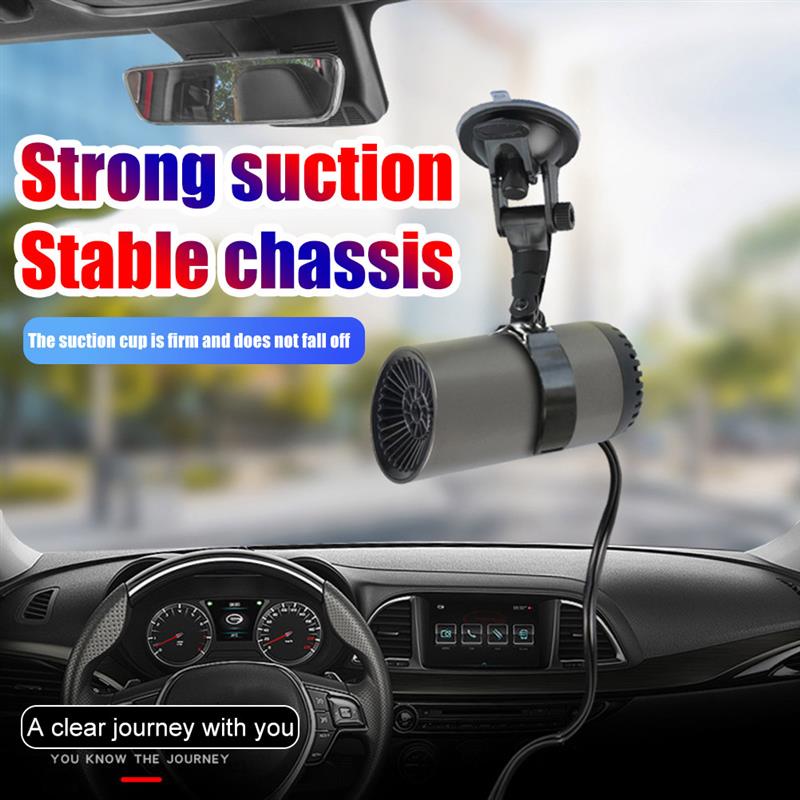 12V/24V Portable Car Heater Electric Cooling Heating Fan Electric Dryer Windshield Defogging Demister Cars Defroster