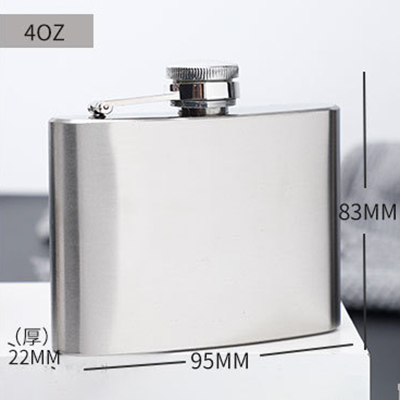 DEOUNY 4-10OZ Whisky Flask For Alcohol Stainless Steel Portable Petaca Rum Vodka Jagermeister Whiskey Hip Flasks Drinkware: 4OZ