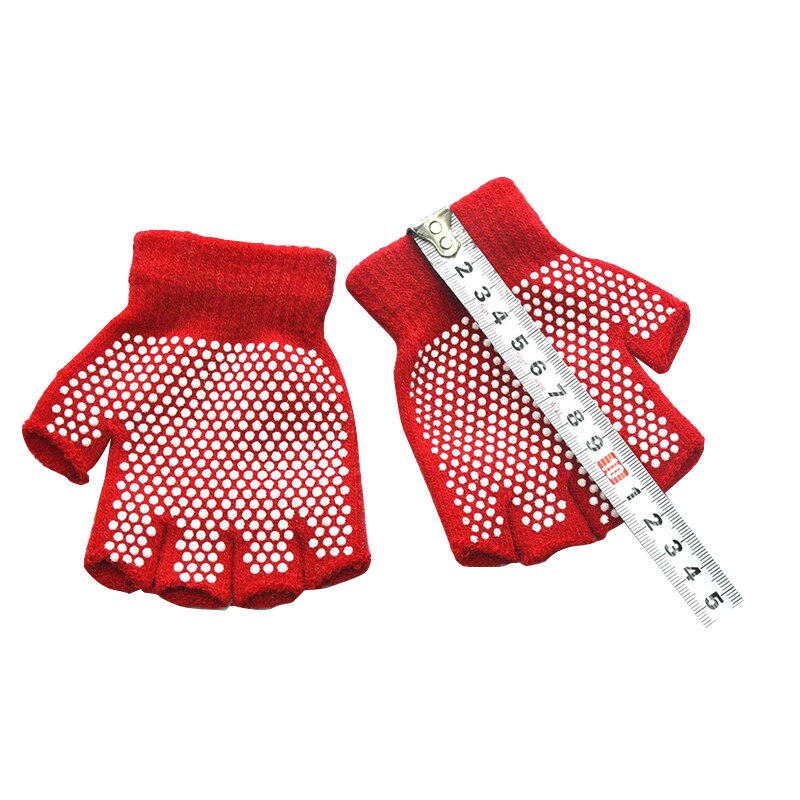 Winter Warme Handschuhe für freundlicher Ich bin ändern Von 5-12 6 farben halb Finger strick handschuhe Verdickt Kind MittensOutdoor Sport Nicht-Unterhose handschuhe