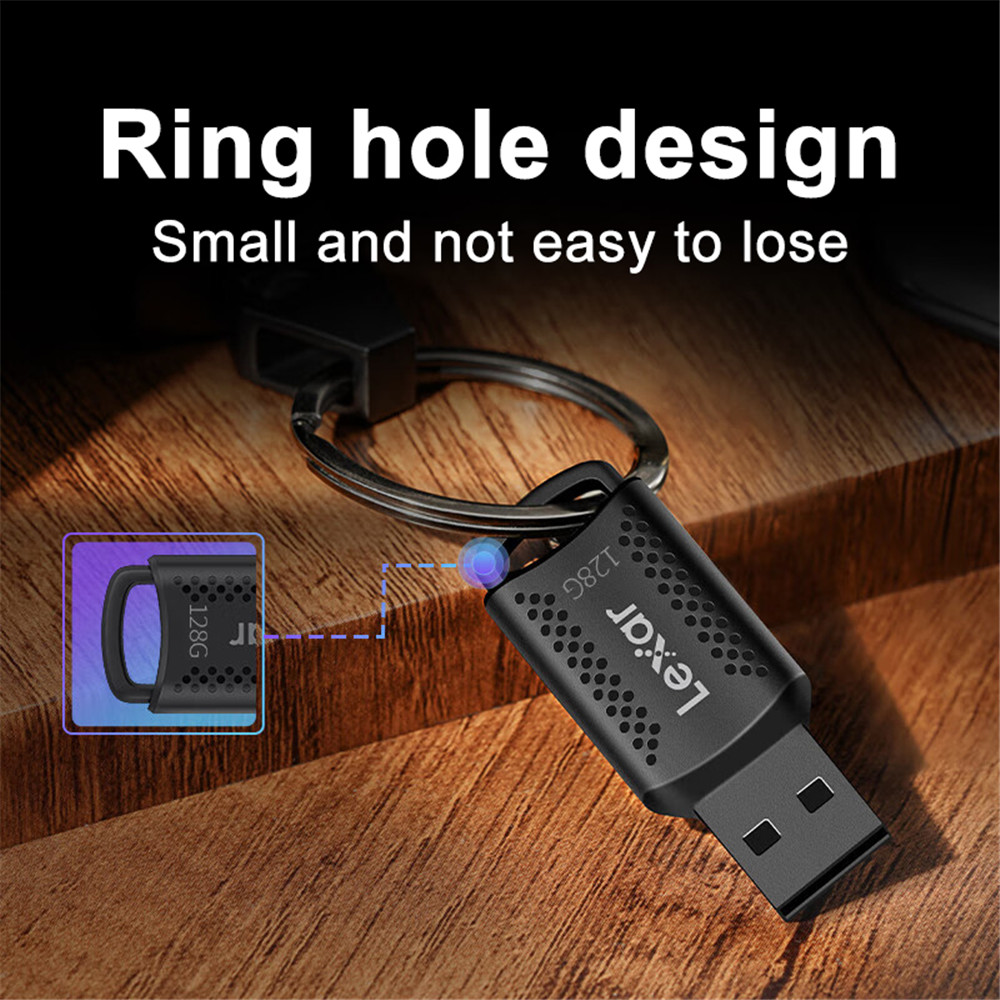 Lexar Original Pen Drive V400 USB 3.0 High Speed Flash Drive 32GB 64GB 128GB 256GB Key JumpDrive 100MB/S Memory Stick for PC/Mac