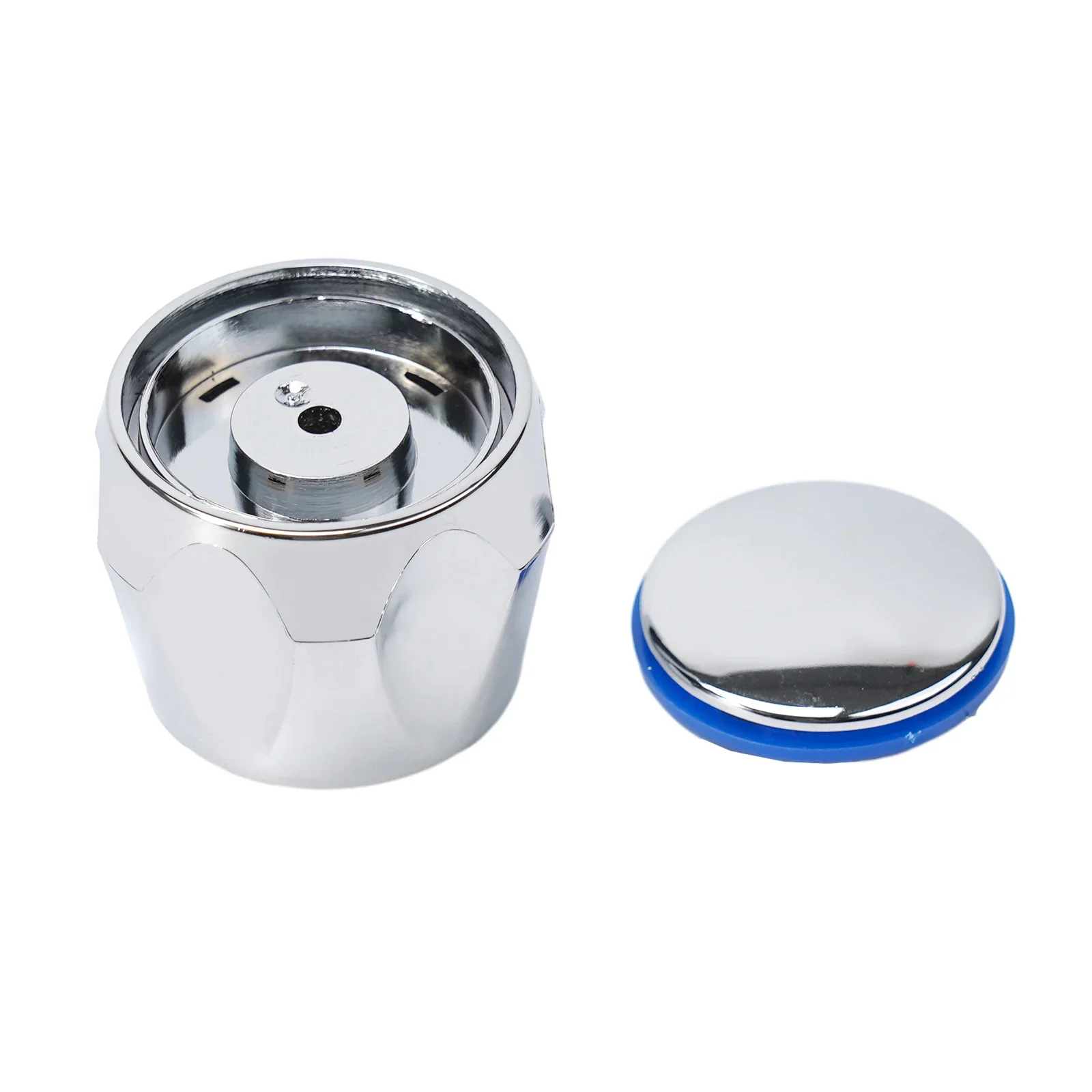 2pcs Faucet Handle Faucet Knob Handle Cold & Tap Top Head Chrome Plated Replacement Set Bathroom Faucet Accessories