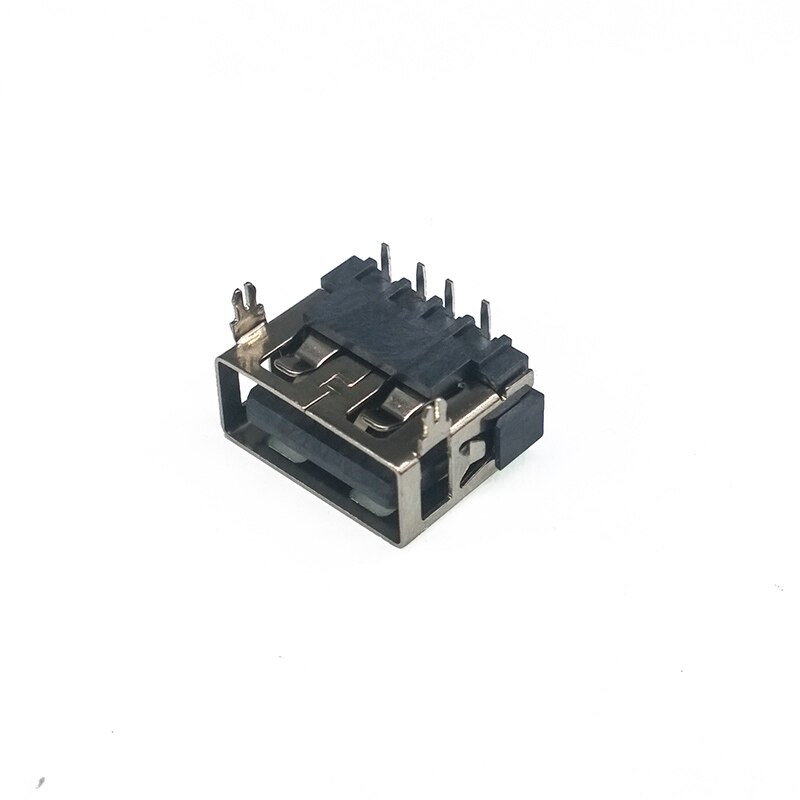 10 pcs/lot USB 4 Pin USB Connectors Flat Charge Plug Socket Jack Connector Wire Adapeter DIP: PURPLE