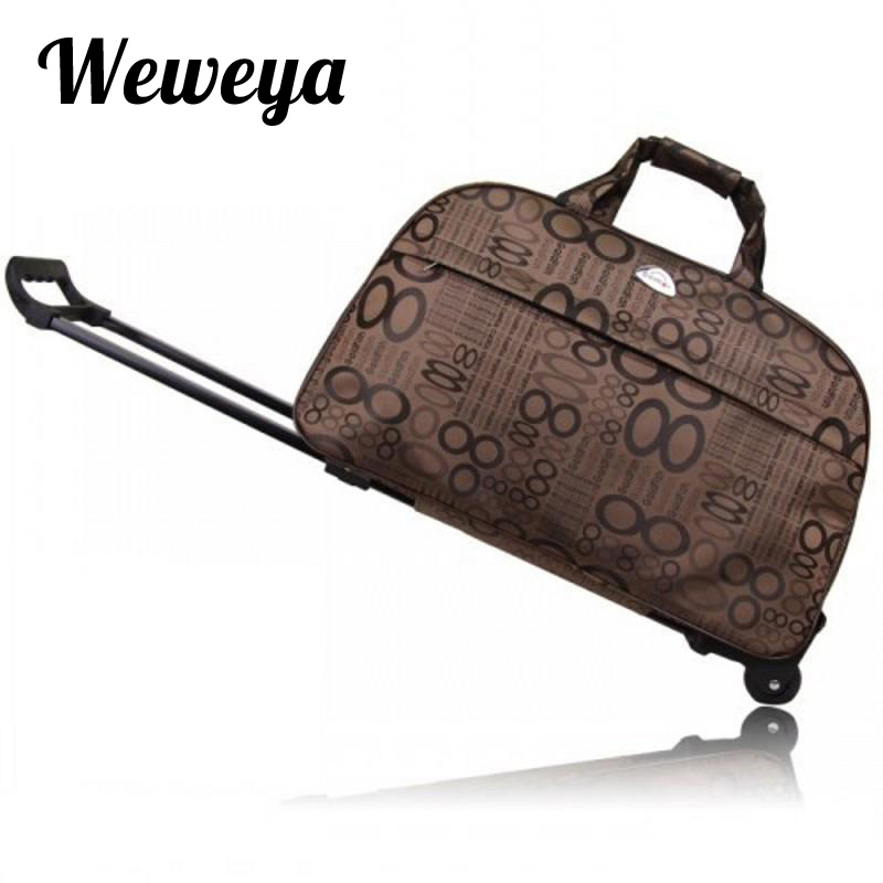 Weweya Waterproof Rolling Luggage Bag Thick Style Rolling Suitcase Trolley Luggage Women&amp;Men Travel Bags Suitcase With Wheel: 01