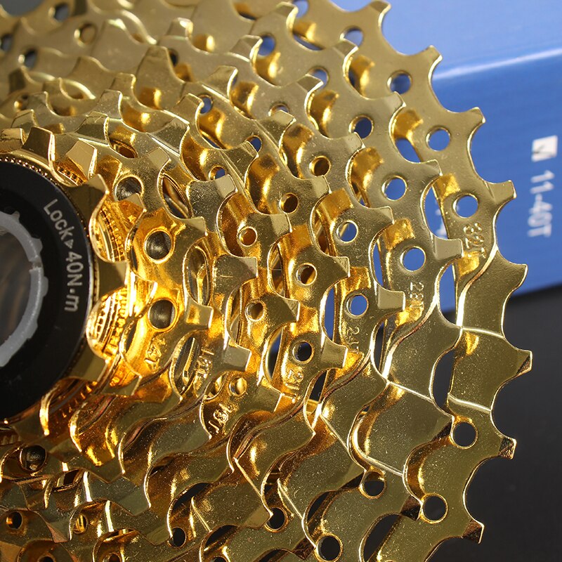 SUNSHINE-SZ 11-32T 9Speed Cassette 9 s Gold Freewheel MTB Mountain Bike Bicycle Steel Golden Sprockets for parts System