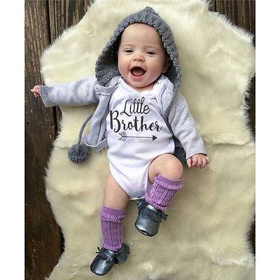 Family Matching Outfits Brother Sister Summer Tshirt Baby Boys Romper Little Boy Bodysuit Big Sister T-shirt Summer Kid Top Tees