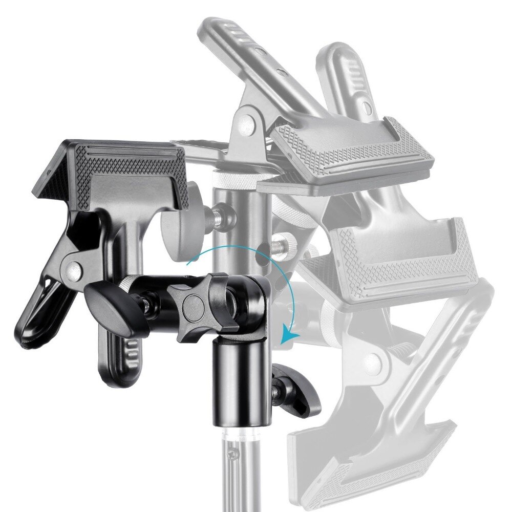 Neewer Fotostudio Zware Metalen Klem Houder met 5/8 "Light Stand Attachment voor Reflector