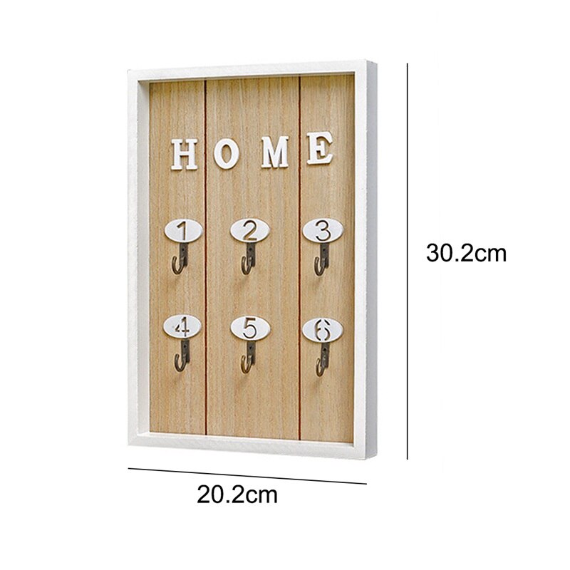 INS Style scandinave décoration murale fait à la main en bois "maison" boîte à clés créative boîte à clés mur chambre décoration murale Mul