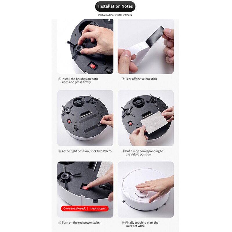 Smart Floor Robot Vacuum Cleaner Touching Rechargeable Thin Vacuum Cleaner XH8Z