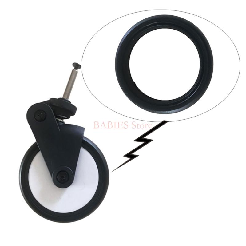 Tampa do pneu para rodas carrinho, acessórios do bebê, roda traseira dianteira, alto desempenho, fácil instalação, durável, 12cm diâmetro