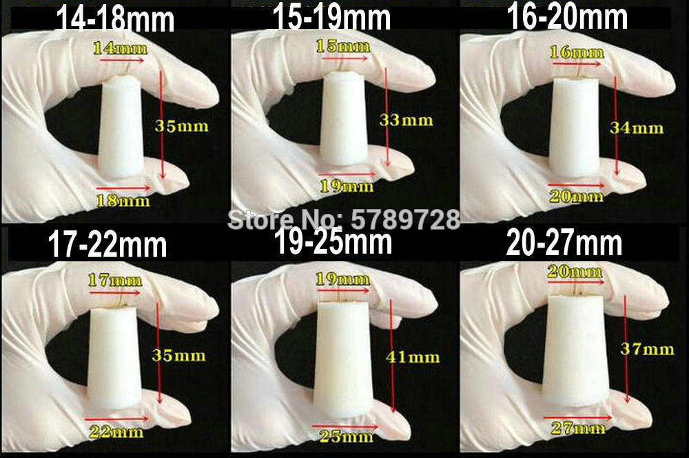 50pcs Lab Silicon Stopper Test Tube Hollow Plug Silica Gel Plug without sand core for Experiment Hollow Plug Silica Gel Caps