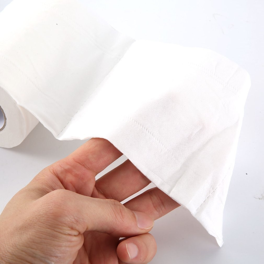 4 Rolls Natural Paper Towels Portable Toilet Paper for Office for Family Restaurant Paper Towel