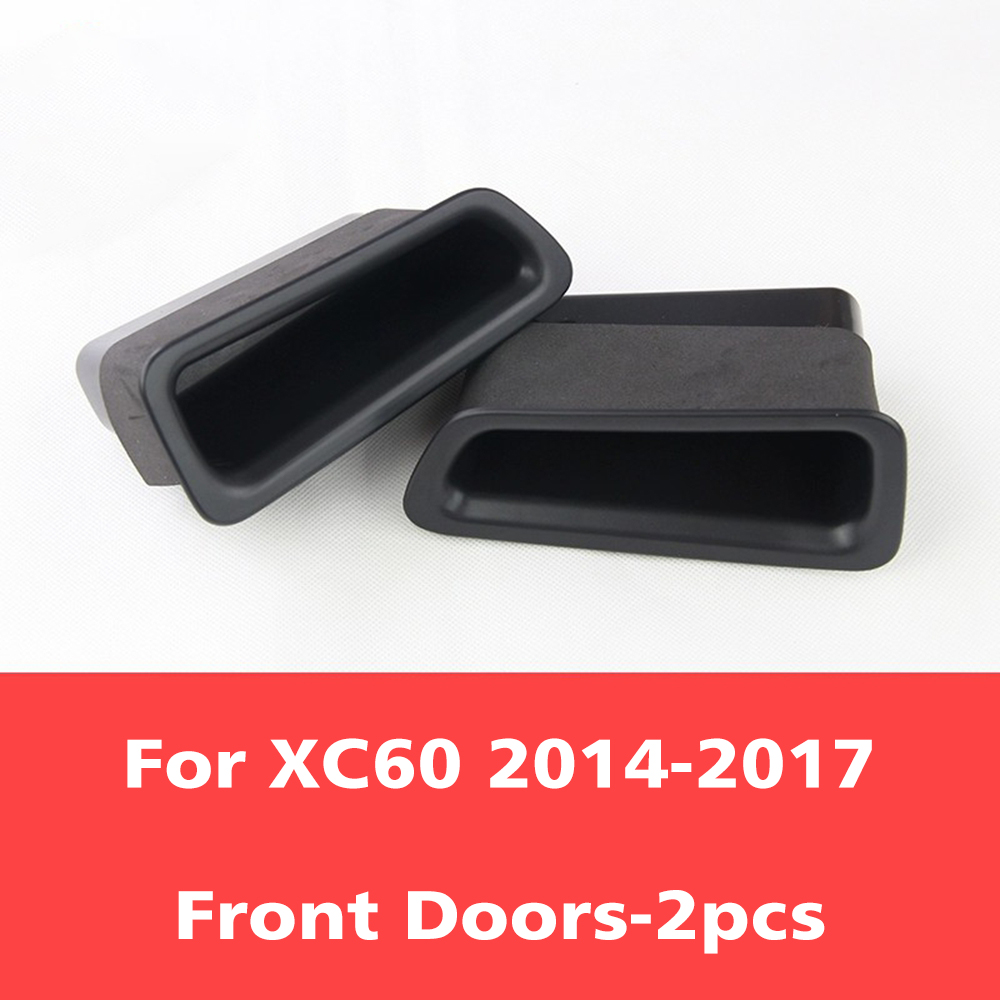 Porta auto Barile Organizzatore Scatola di Immagazzinaggio Tasca Carta Supporto Del Telefono per Volvo XC60 P3 S60 2010-2018 S90 2016-2020 Accessori Auto: nero