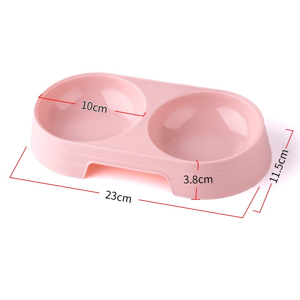 Double Dog Cat Bowls Food Feeding Water Bowl for Cats and Small Dogs Premium Stainless Steel Pet Bowls Easily Wipe Clean