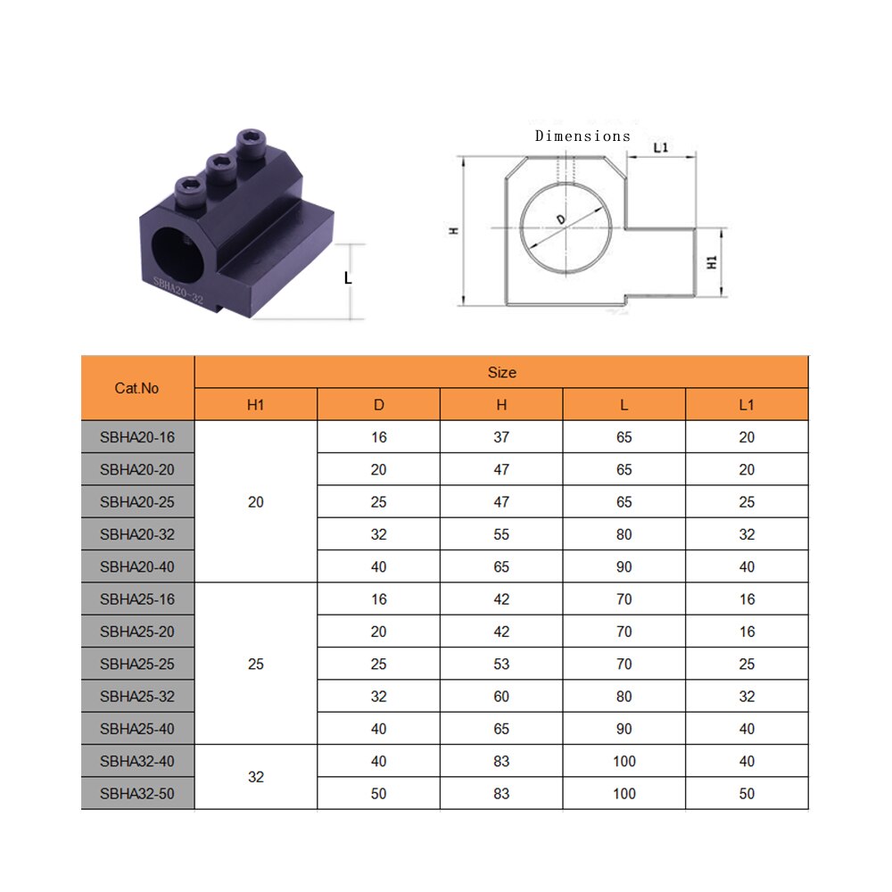 SBHA20-20/-25/-32 SBHA25-32 SBHA32-40 CNC Lathe Inner Diameter Auxiliary Tool Holder Tool Sleeve Inner Hole Guide Sleeve Holder
