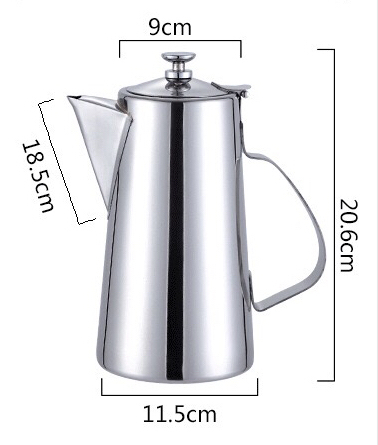 Dikke Roestvrijstalen Containers Theepot Korte Lange Mond Grote Capaciteit Koud Water Pot Water Flessen: B