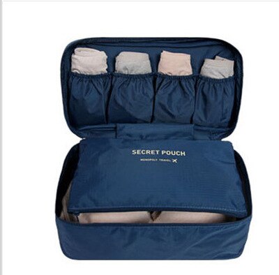 Travel Bag Compression Packing Cubes Bags Women Underwear Bra Sock Clothes Luggage Organizer Waterproof Traveling Bag: qingse