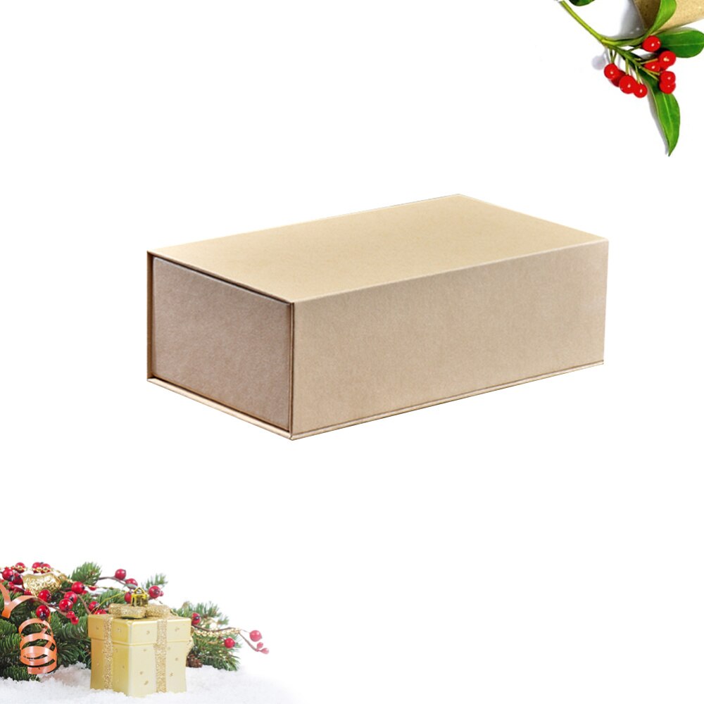 Kraft Paper Tea Storage Box Organizer Tea Bag Chest Box Tea Coffee Display Case (Black)