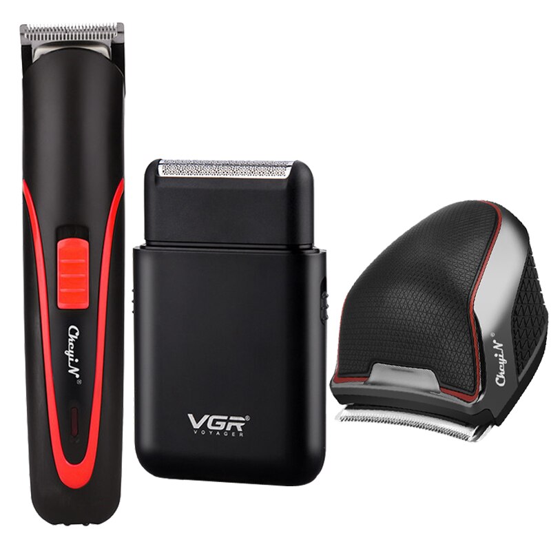 Professionele Tondeuse Voor Mannen Elektrische Tondeuse Draadloze Bakkebaarden Cutter Baard Scheermes Oplaadbare Scheren Machine: A4