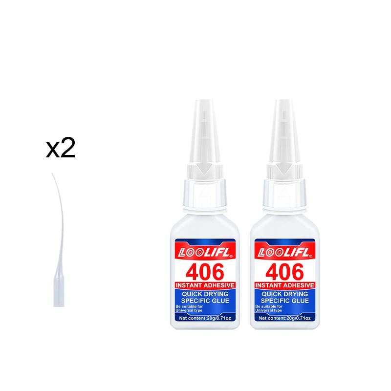 Glaslim ,20g klar superlim til glasreparation hurtig reparation glaslim kraftig stærk crazy instant lim til limning af glas: Blå