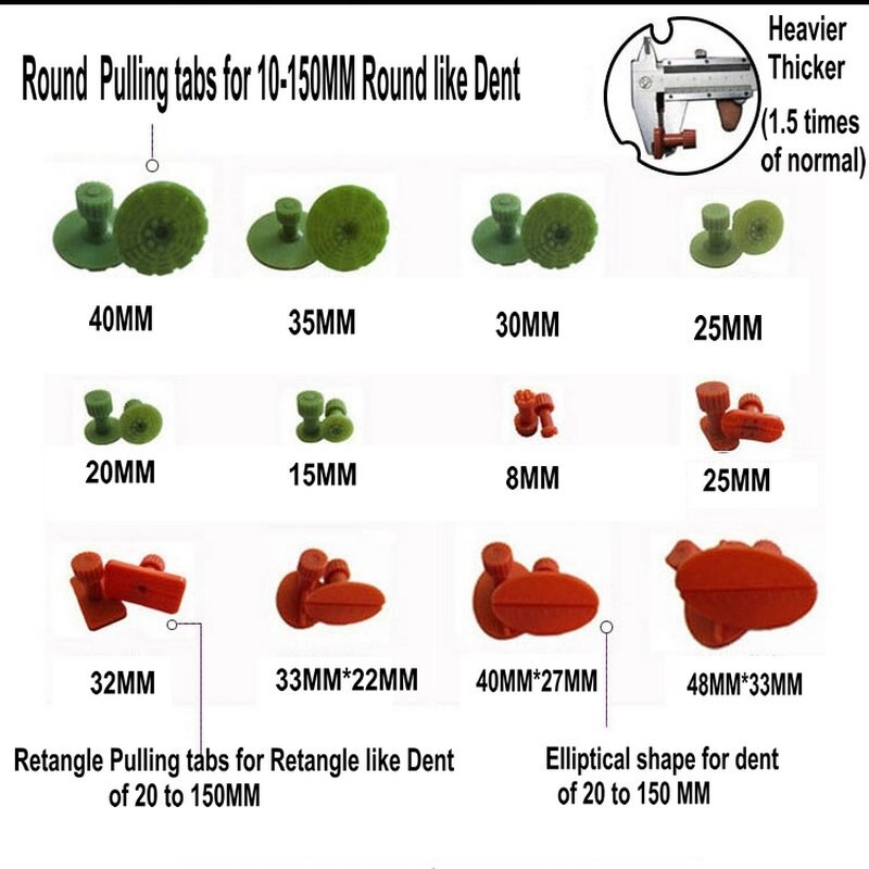 Pdr Gereedschap Carkit Dent Lifter Verveloos Dent Repair Removal Tool Kit Hagel Schade Reparatie Tools Auto Body Dent Repair hand Tool