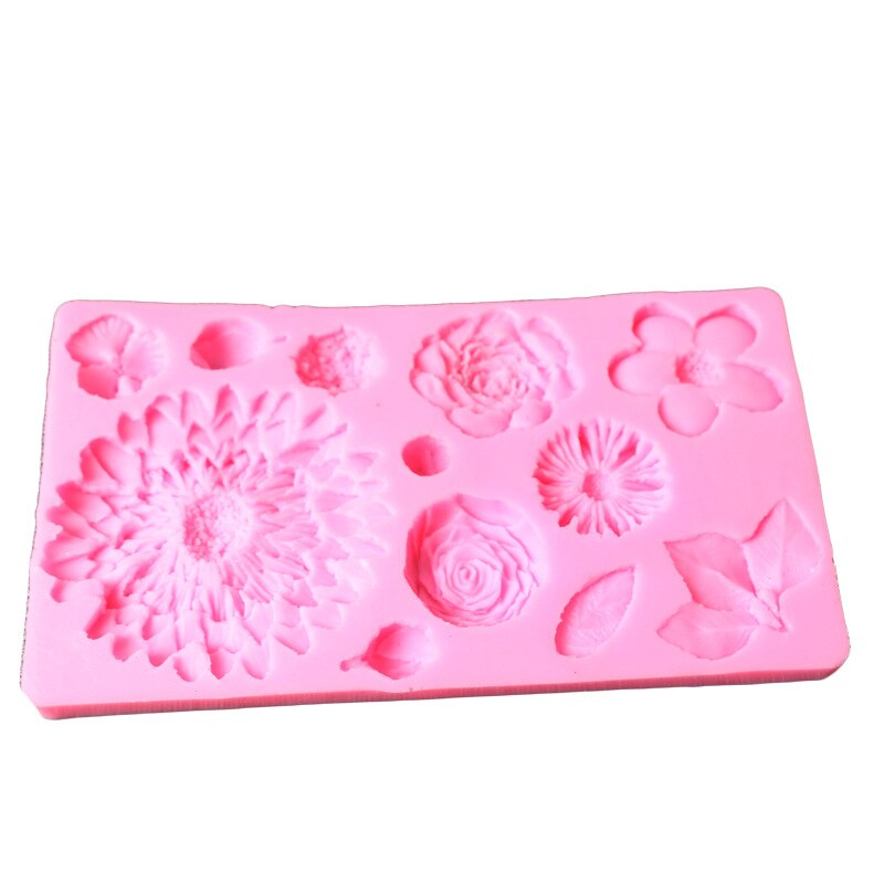 3D Bloem Siliconen Mallen Fondant Craft Cake Chocolade Sugarcraft Pastry Bakvorm DIY Cake Decorating Gereedschap