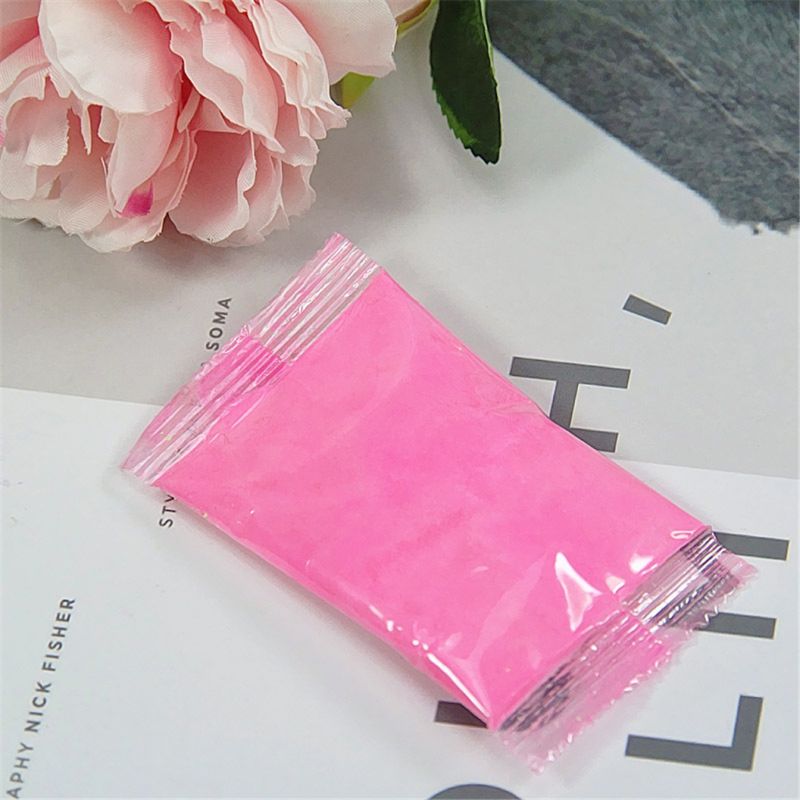 Magie Sicher Schleim Pulver Machen 80ml DIY Schleim Borax Freies FüGen Sie Einfach Wasser Kitt Schleim Handgum freundlicher Spielzeug: Rosa