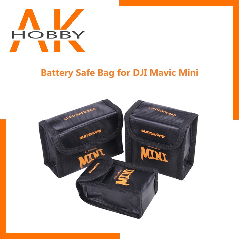 Sunnylife explosieveilige Batterij Batterij Safe Bag Beschermende Opbergtas voor DJI Mavic Mini Batterij