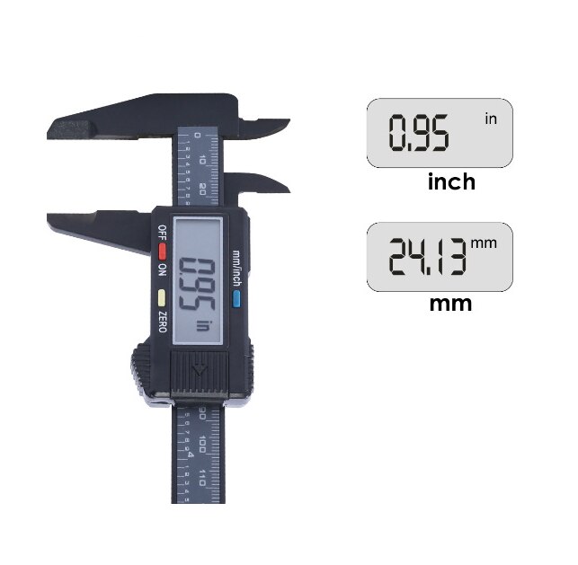 Classic Digital Vernier Caliper Electronic Slide Gauge Ruler Internal External Diameter Length Depth Measure Tool Instrument