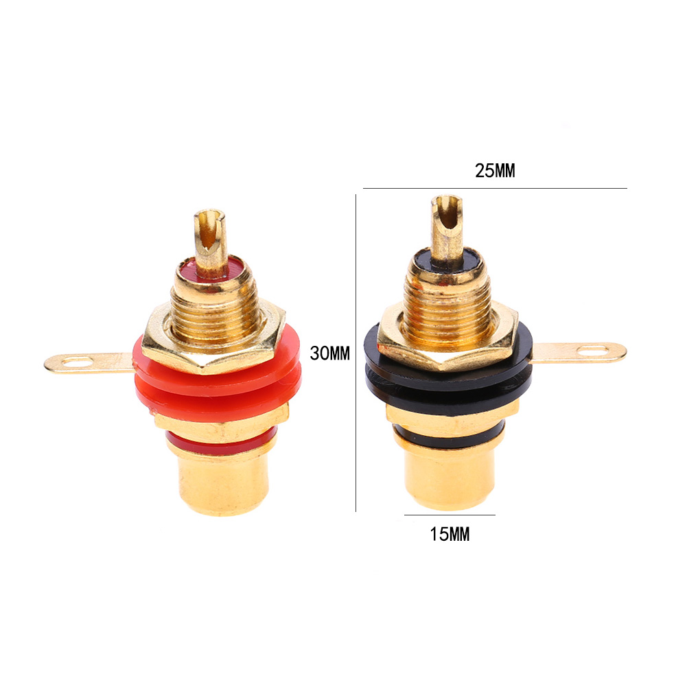 1-5 Paare rca Buchsen stecker Chassis Tafel montieren Adapter Audio- Stecker Mini Zink legierung Vergoldung Audio- Terminal Stecker