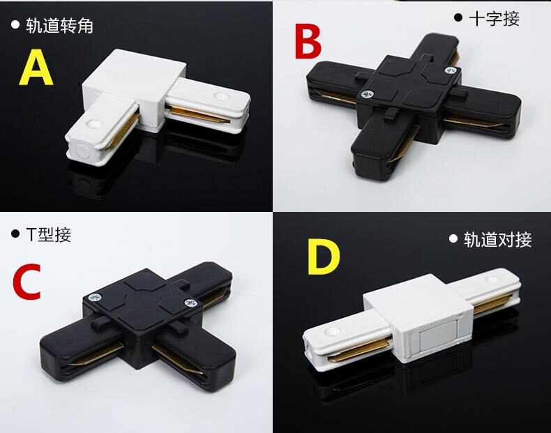 Diverse 2 draden rail connectors