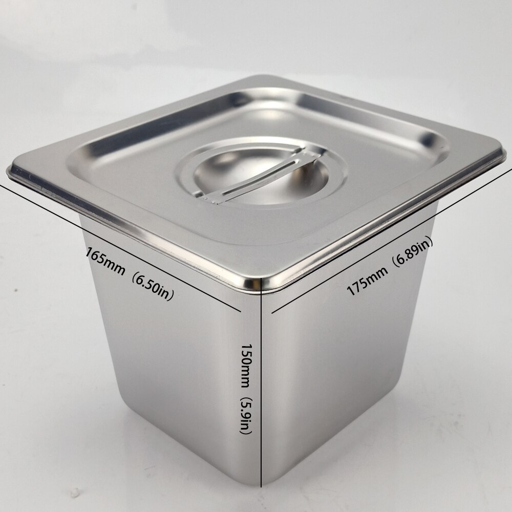 6 réservoirs Multinational électrique Bain Marie Cchafing plat cusage commercial chauffe-plats Buffet en acier inoxydable chauffe-vapeur