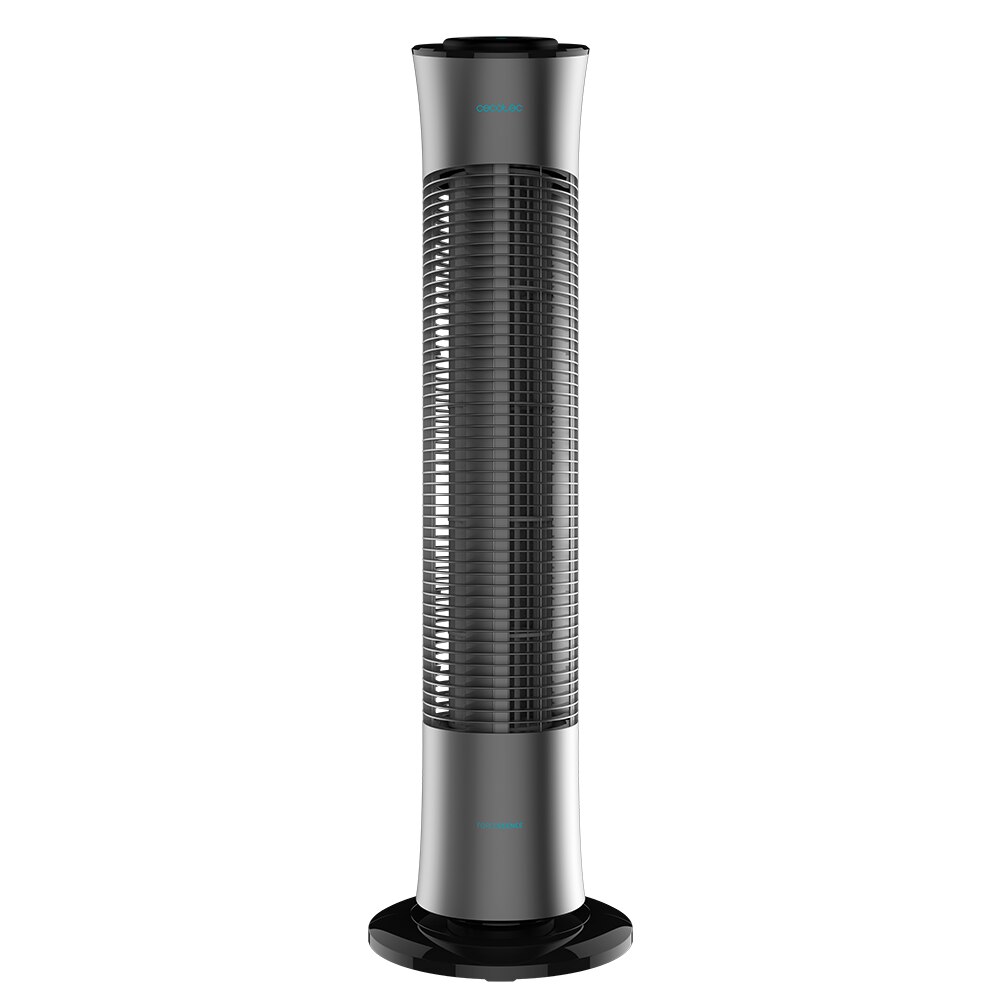 Cecotec ForceSilence 7090 Skyline Digitale Tower Ventilator met Grijze Kleur 3 Speed Koper Motor met 76 cm Hoogte