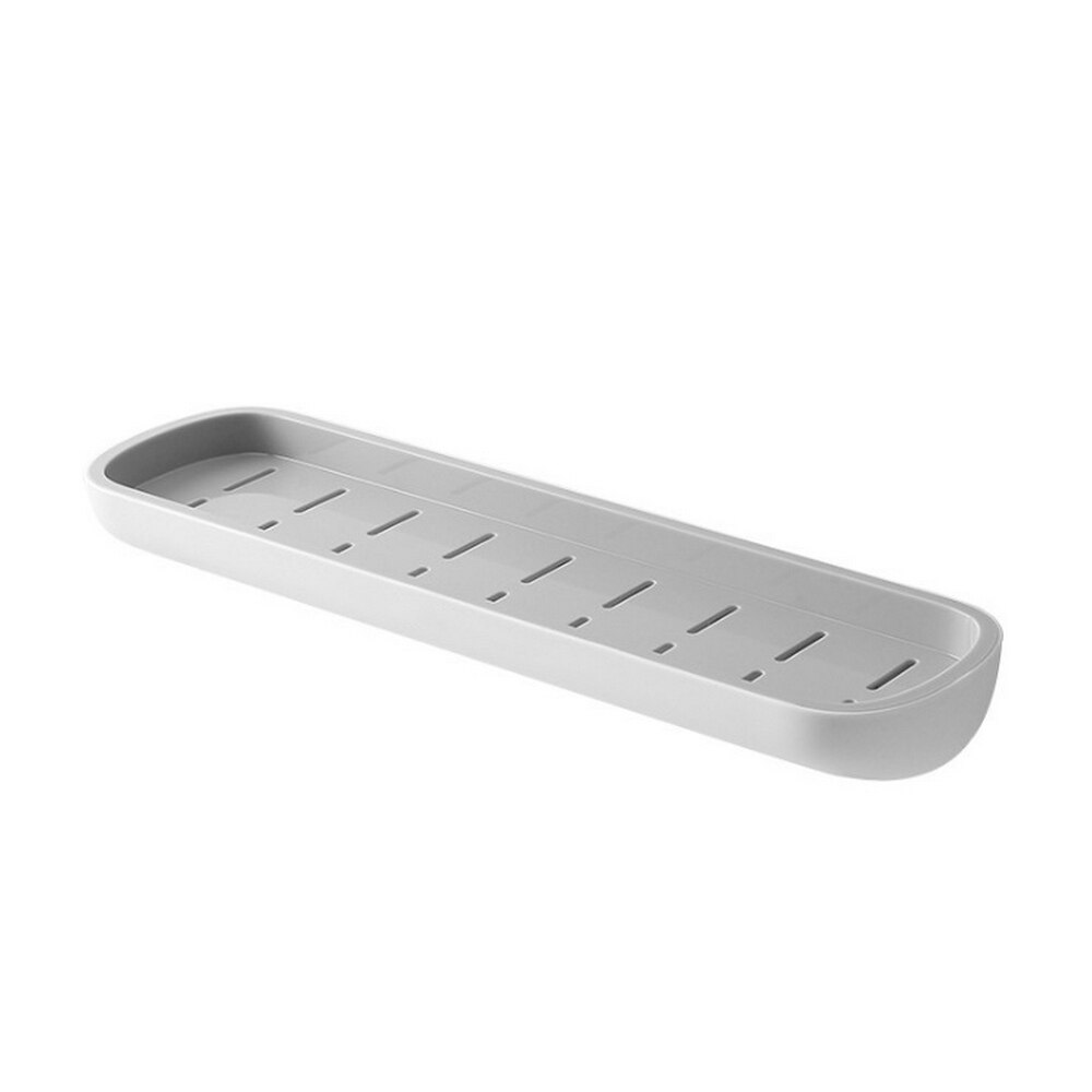 Badkamerplank, doucherek, wandmontage, shampoorek met handdoekhouder, geen boren nodig, keukenlijm, opbergrek, hangerrek: Grijs opbergrek