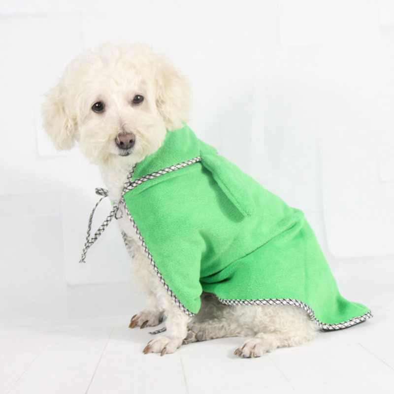 JORMEL Dierbenodigdheden Hond Badjas Warme Hondenkleding Super Absorberende Drogen Handdoek voor Teddy Badhanddoek