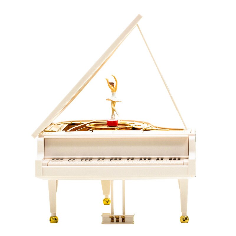 Spinning and Dancing Little Girl Piano Music Box Music Box Ornaments Children's Students Valentine's Day Birthday