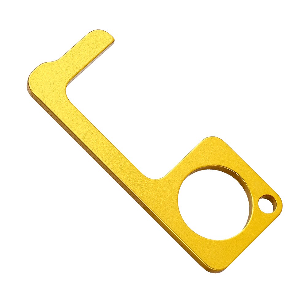 Portable presse ascenseur outil hygiène main antimicrobien alliage EDC ouvre-porte porte poignée clé métal Portable ouvre-porte