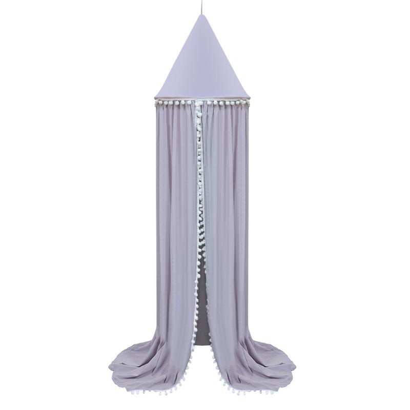 Red de algodón para cuna de bebé, mosquitero para cama de princesa, decoración para habitación de niñas, dosel para cama, mosquiteras para habitaciones de niños, 3 colores
